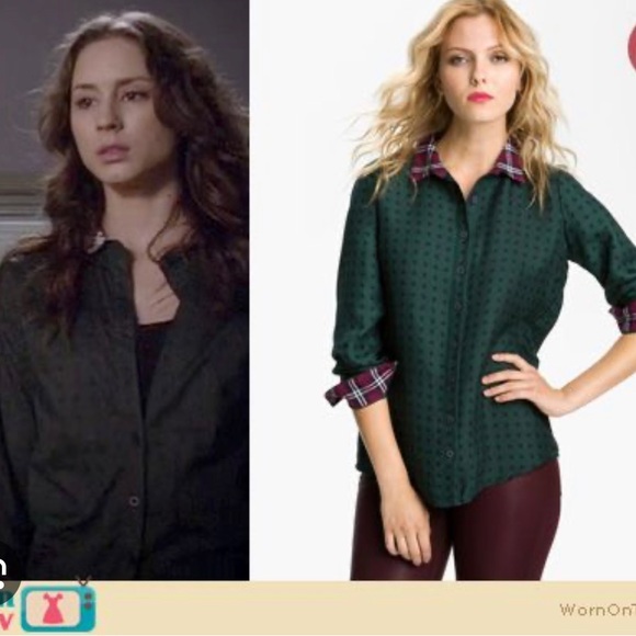 Mixed Print Button Down - Picture 4 of 4